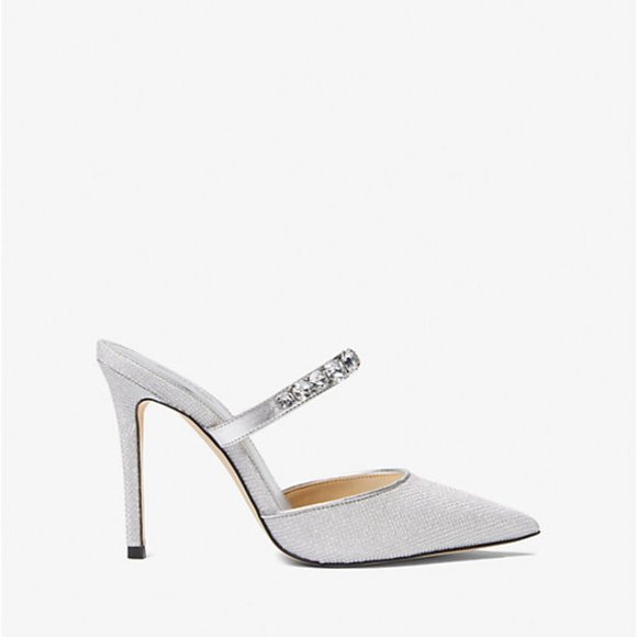 MICHAEL MICHAEL KORS JESSA EMBELLISHED GLITTER MULE NEW IN BOX SIZE 7.5 - Picture 2 of 3